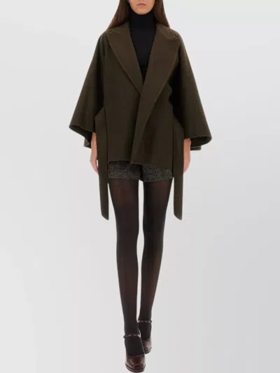 Max Mara Camel Cape In Gray