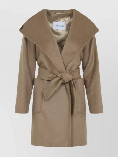 MAX MARA WAIST BELTED KNEE LENGTH COAT