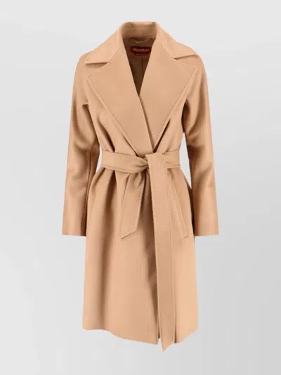 MAX MARA WAIST BELTED LONG LENGTH JACKET