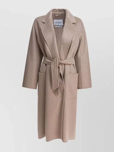 MAX MARA WAIST BELTED LONG SLEEVES FRONT POCKETS LAPELS