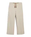 Max Mara Waist Drawstring Casual Pants In Nude
