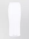 Max Mara Waistband Elastic High Midi Ribbed Sheer