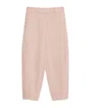 Max Mara Waistband Loop Casual Pants In Nude