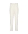 Max Mara Waistband Loop Casual Pants In White
