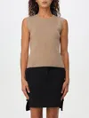 Max Mara Fosco Wool And Cashmere Sweater Vest In Beige