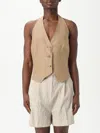 Max Mara Women Sauro Halterneck Waistcoat In Tobacco
