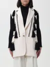 Max Mara Waistcoat With Tassel Embellishments And Notched Lapel In White