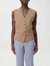 Max Mara Women's Virgin Wool Single-breast Waistcoat In Cream