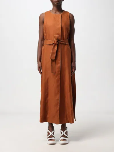 MAX MARA MAX MARA WAISTCOAT WOMAN BROWN