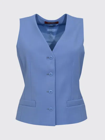 Max Mara Waistcoat Woman  Studio In Blue