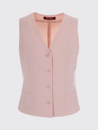 Max Mara Waistcoat Woman  Studio In Pink