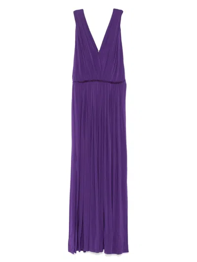 Max Mara Walter Maxi Dress In Purple
