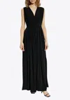 Max Mara Women Walter Long Dress In Stretch Jersey
