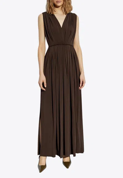 Max Mara Walter V-neck Maxi Dresses