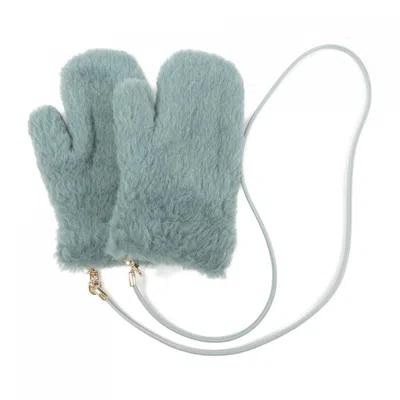 Pre-owned Max Mara Warm Gloves () In Blue