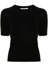 Max Mara Warren Short-sleeve Jumper In Schwarz