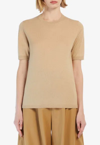 MAX MARA WARREN SILK AND CASHMERE FINE KNIT TOP