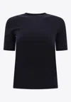 Max Mara Scuba Jersey T-shirt In Blue