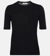 Max Mara Warren Silk And Cashmere Top In Black