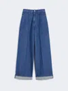 Max Mara Washed Denim Jeans In Blue