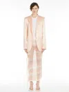 Max Mara Washed Satin Blazer In Powder