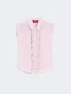 Max Mara Washed Silk Shirt In Pink