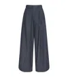 Max Mara Baden Pleated Virgin Wool Wide-leg Pants