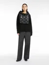 Max Mara Water-repellent Canvas Collar In Black