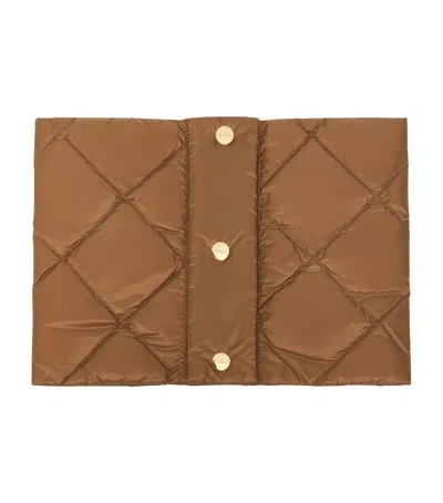 Max Mara Water-repellent Canvas Padded Collar In Sand