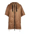 Max Mara Water-resistant Hooded Jacket In Brown