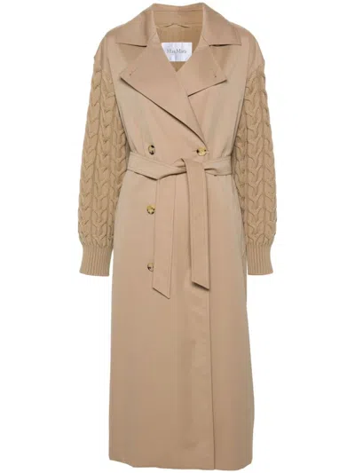 MAX MARA WATER-REPELLENT GABARDINE TRENCH COAT