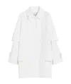 Max Mara Water-repellent Gabardine Trench Coat In White