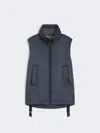 Max Mara Water-repellent Padded Gilet In Blue
