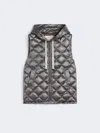 Max Mara Water-repellent Padded Gilet In Black