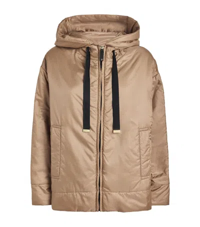 Max Mara Water-repellent Padded Jacket In Beige