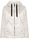 Max Mara Greenh Down Jacket In Ivory Anti-drop Fabric In Neutrals