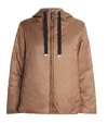 Max Mara Water-repellent Padded Jacket In Brown
