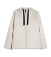 Max Mara Padded Water-repellent Canvas Hooded Jacket In White
