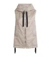 Max Mara Light Brown Hooded Vest In Brown