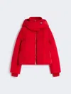 Max Mara Water-repellent Short Down Jacket In Red