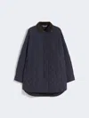 Max Mara Water-repellent Taffeta Jacket In Blue