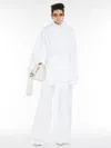 Max Mara Water-resistant Cotton Safari Jacket In Optical White