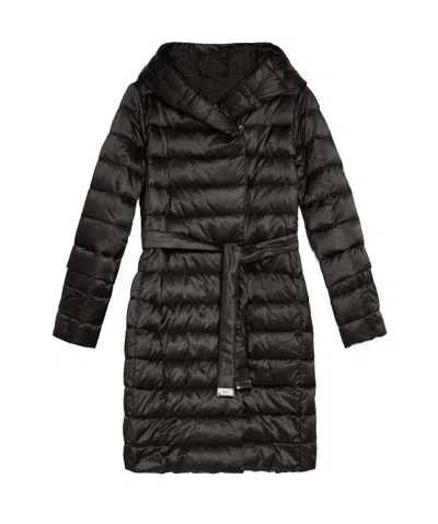 Max Mara Waterproof Double-sided Cotton Suit In Black