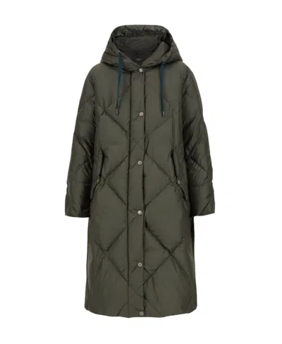 Max Mara Waterproof Fabric Down Jacket In Black