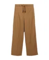 Max Mara Ottavo Waterproof Twill Trousers In Brown