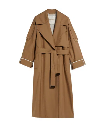 Max Mara The Cube Utrench Trench Coat In Brown