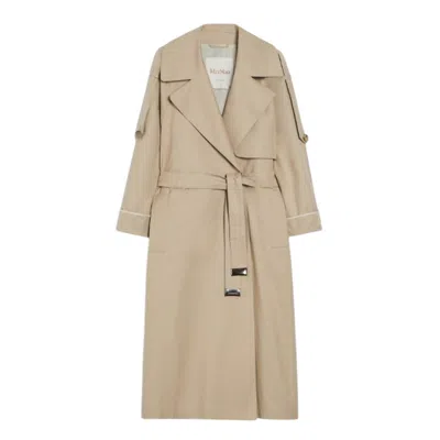 Max Mara Waterproof Women Jackets  - Utrench - Beige