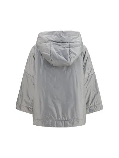 Max Mara Water-repellent Padded Down Jacket In Gray