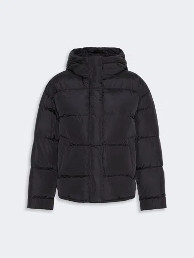 Max Mara Water-repellent Technical Taffeta Down Jacket In Black
