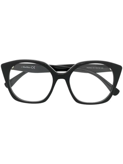 Max Mara Wayfarer-frame Optical Glasses In Black